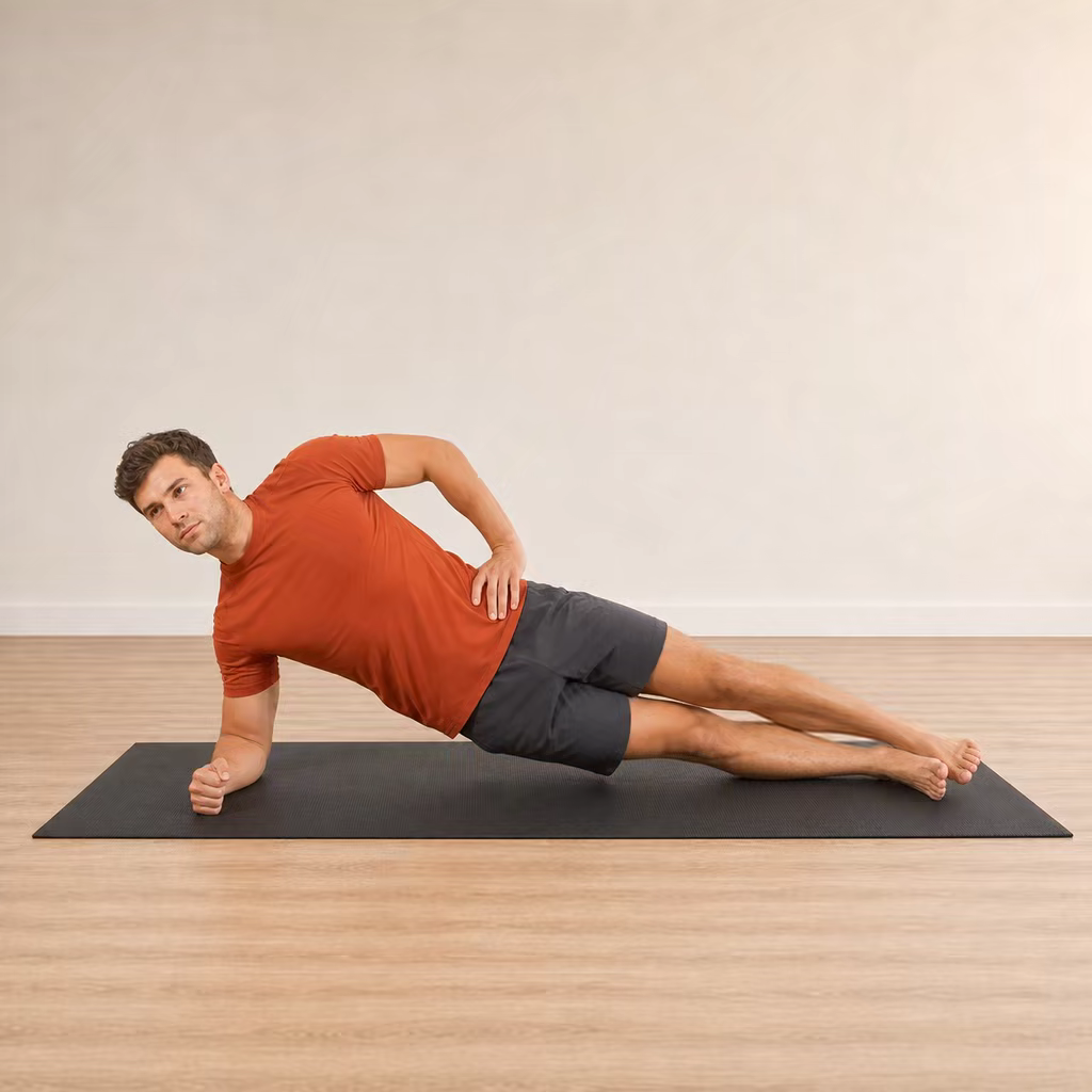 Side plank hip dips